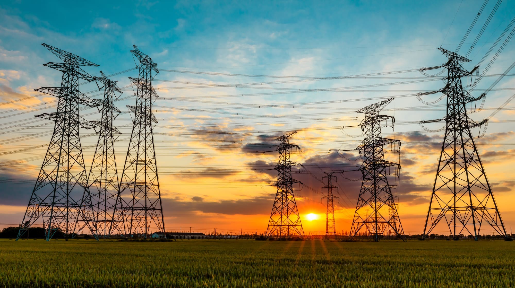 Electrical substation and transmission lines