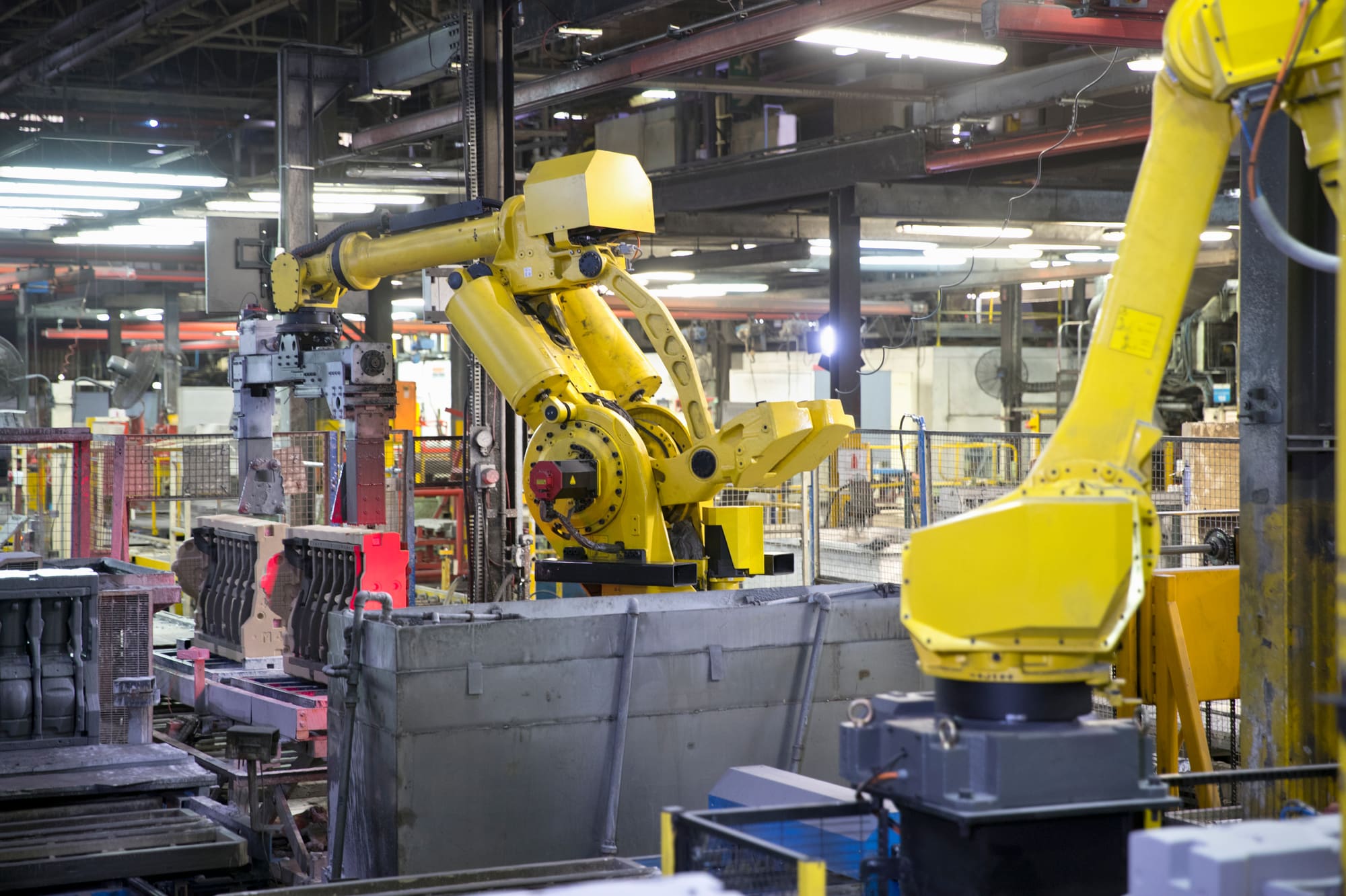 Modern manufacturing production line
